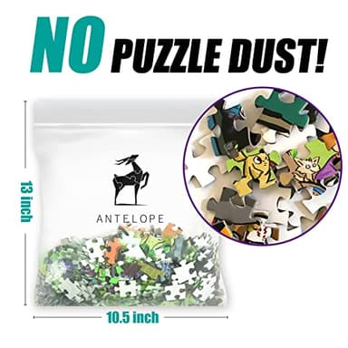 Antelope - 1000 Piece Puzzle for Adults, Dog Park Jigsaw Puzzles 1000 Pieces - 1000 Pieces High Resolution, Matte Finish, Smooth Edging, No Dust Leisure Animal Puzzle - Image 7