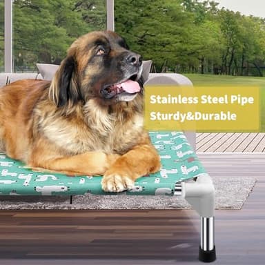 Elevated Dog Bed Pet cot for Large Dogs, Indoor and Outdoor Use for Large Pets - Image 3