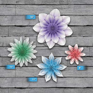 Teacher Created Resources Floral Bloom Paper Flowers Premade Decorations for Party Photo Backdrops, Classrooms Walls, Showers and Birthday Celebrations (TCR8544) - Image 5
