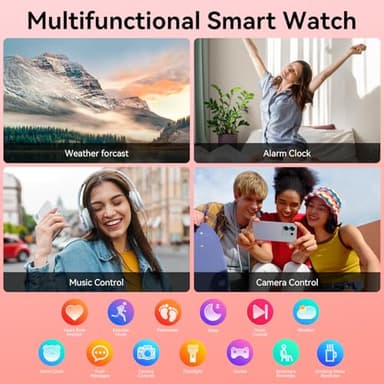 Smart Watch for Men Women, 1000 mAh 100 Day Battery Life, 1.85" Fitness Tracker with Call Function, 110+ Sport Modes, Heart Rate, Sleep Monitor Fitness Watch, IP68 Waterproof, Compatible iOS Android - Image 8