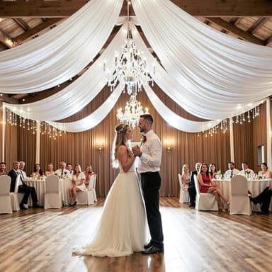 4 Panels 5x40ft White Ceiling Drapes for Wedding, Wrinkle Free Thick Polyester 40ft Long Canopy Tent Ceiling Draping Curtains Arch Drapery for Birthday Party Event Venue Decoration - Image 3