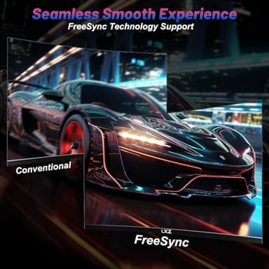 LXZ Curved 32 Inch Gaming Monitor 1500R, 2K QHD 180hz Frameless Display 99% sRGB, 178°Wide Viewing Angle, Display Port HDMI - Black - Image 3