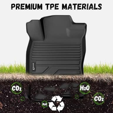 PARTZER Floor Mats for Honda Civic 2022-2026 Sedan Hatchback Si (Include Sport), 2nd Row with&Without USB Port, for Acura Integra 2023-2025, All Weather TPE Protection Floor Liners Accessories - Image 8