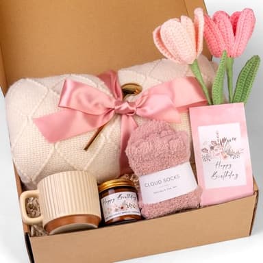Birthday Gifts for Women, Self Care Gifts Get Well Soon Gifts Package, Relaxing Care Package, Birthday Gift Basket for Women, Happy Birthday Gifts for Her, Mom, Sister, Best Friend, Wife, Girlfriend, Coworker, Birthday Gifts Ideas - Image 2