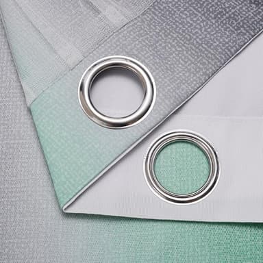 XiDi Blackout Curtains for Bedroom & Kids Room - Rainbow, Unicorn Wall Decals - Green, Grey - 34x84 Inch - 1 Panel - Image 5