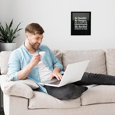 Always Be the Hardest Worker in the Room- Motivational Work Wall Decor, InspirationalModern Wall Art Print For Home Decor, Office Decor, School & Gym Decor. Perfect Desk-Cubicle Sign! Unframed- 8x10" - Image 2