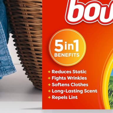 Bounce Dryer Sheets Laundry Fabric Softener, Outdoor Fresh Scent, 240 Count - Image 2