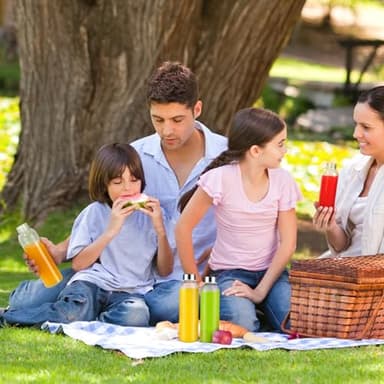 Zukro Glass Water Bottles with Lids 18 oz, 10 Pack Reusable Juice Bottles With Stainless Steel Airtight Cap for Juicing, Leak Proof Clear Drinking Jar Beverage storage container for Fridge, BPA Free - Image 9