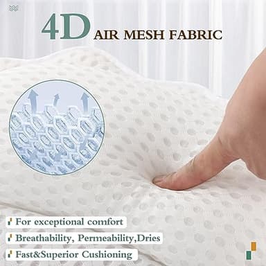 Bath Pillow RUVINCE Ergonomic Luxury Bathtub Pillow with Head,Neck, Shoulder and Back Support, 4D Bath Pillows for tub with 6 Powerful Suction Cups, Fits All Bathtub - Image 4