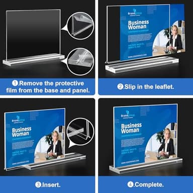 Acrylic Sign Holder 7x5, 6 Pack Clear Double Sided Table Menu Display Stand Suitable for Restaurants, Office, Store, Hotels - Image 6