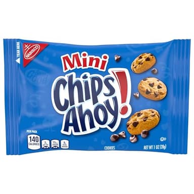 CHIPS AHOY! Cookie Variety Pack, Big Chewy, Big Chocolatey Brownie and Mini Original Chocolate Chip Cookies, 20 Snack Packs - Image 13