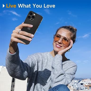 YWXTW for iPhone 15 Pro/iPhone 15 Pro Max Camera Lens Protector, [1:1 Perfect Fit] Matte Metal Anti Scratch Tempered Glass Camera Screen Protector Accessories, Case Friendly (Black Titanium) - Image 6