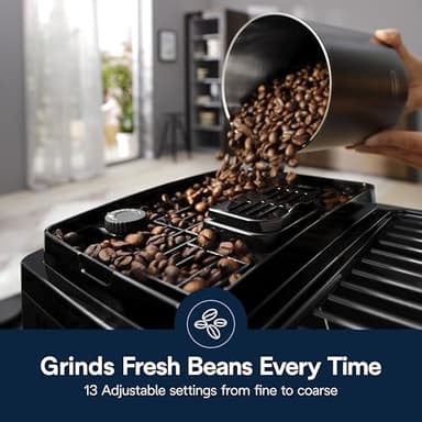 De'Longhi Magnifica Start Automatic Espresso Machine with Auto Milk Frother & Built in Grinder - 5 One-Touch Recipes, Easy-to-Clean, Home Barista Coffee Maker for Lattes, Cappuccino, Iced Coffee - Image 6