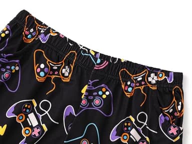 Topgal Gamer Pajamas for Little & Teen Girls Pink & Black Sleepwear Short Sleeve Shorts 2PC Cute Cartoon PJ Set Size 12 - Image 5