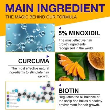 5% Minoxidil Foam for Hair Growth and Thickening - Biotin & Minoxidil Treatment to Stop Thinning & Hair Loss for Men & Women, 2oz - Image 3