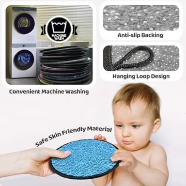 16 Set Sensory Mats, Mixed Colors Sensory Toys for Kids with Autism, Tactile Wall Panel Montessori Toy, Educational Toys for 3 year old, Fat Brain toddler Learning Classroom Supplies Gift(8.3 Inch) - Image 5