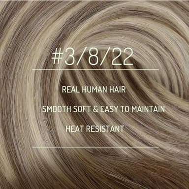 RUNATURE Balayage Clip in Hair Extensions, Real Human Hair Clip in Extensions for Women, Long Hair Extensions Add Length Easy to Apply, 24 Inch 135g #3/8/22 Walnut Brown to Light Brown with Blonde - Image 2