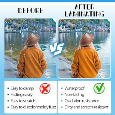 400 Pack Laminating Sheets, Holds 8.5 x 11 Inch Sheets, 3 mil, 9 x 11.5 Inches Thermal Laminating Pouches Lamination Sheet Paper for Laminator, Clear, Letter Size, Office and School Supplies - Image 2