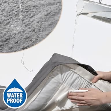 Comfort Expression Orthopedic Dog Bed for Extra Large Dogs 45x35 Inch, Waterproof Supportive Egg Crate Foam XL Pet Bed with Removable Bolsters, Dog Couch with Washable Cover & Non-Slip Bottom, Grey - Image 5