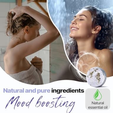 Shower Steamers Aromatherapy Birthday Gifts for Women - SWCANDY 8 Pcs Stocking Stuffers White Elephant Gifts for Adults Mom Men Teen Self Care with Natural Essential Oils Relaxation Home SPA Christmas - Image 4