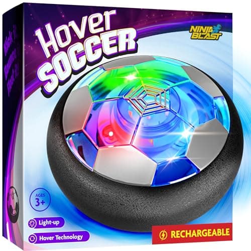 Ninja Blast Hover Soccer Light-Up Ball, Indoor Toy Games Gifts for Birthday, Kids, Boys for Age 6, 7, 8, 9, 10, 11, 12 Years Old, Single - Image 1