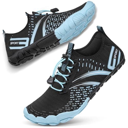 ATHMILE Hiking Barefoot Water Shoes for Women Men Beach Swim Aqua Pool River Quick Dry Athletic Wide Toe Outdoor Sport Kayaking Boating Rock Climbing Yoga Lake - Image 1