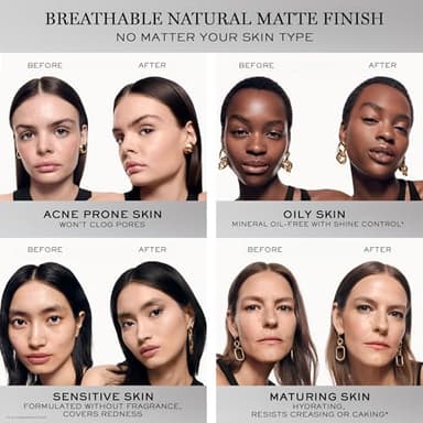 Lancôme Teint Idole Ultra Wear Natural Matte Foundation- Longwear, Medium-Full Coverage, Natural Finish, Waterproof & Hydrating - 220C (Light Skin with Cool/Pinky Undertones), 1 Fl Oz - Image 4