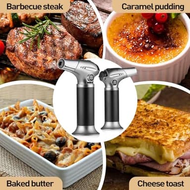 APSARAS USA Torch Lighter, Kitchen Torch for Cooking,Creme Brulee Torch with Lock Adjustable Flame for BBQ, Baking, Brulee Creme, Crafts (Butane Not Included) - Image 3