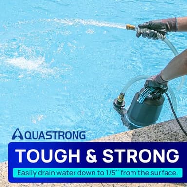 Aquastrong Sump Pump 1 HP 4500 GPH Submersible Water Pump Thermoplastic Portable Utility Pump High Flow Water Removal for Swimming Pool Garden Pond Basement Window Wells with 10ft Long Power Cord - Image 3