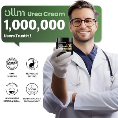 Urea Cream 40 Percent for Feet - Foot Cream for Dry Cracked Heels, 2% Salicylic Acid for Callus Remover, Maximum Strength Repair Skin, Soft & Smooth 40% Urea Lotion Moisturizer Elbows Hands Knees - Image 6