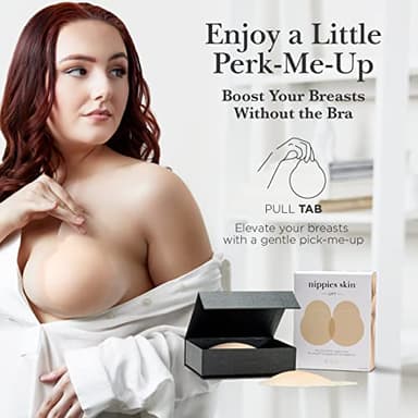 Nippies Nipple Covers for Women - Reusable Sticky Silicone Pasties with Travel Case - Original Circle or Lift Style Available - Image 2