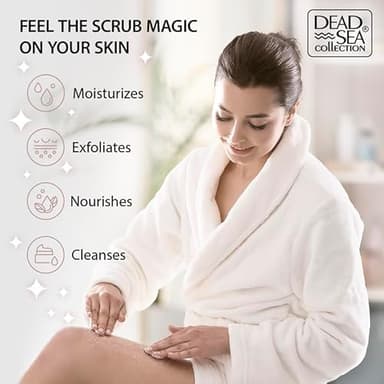 Dead Sea Collection Himalayan Salt Scrub – Exfoliating Body Scrub for Women – Moisturizing and Nourishing Skin – with Pure Oils and Dead Sea Minerals (23.28 Oz) - Image 3