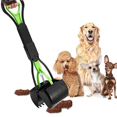 PPOGOO Non-Breakable Pet Pooper Scooper for Dogs and Cats with Long Handle High Strength Material and Durable Spring for Easy Grass and Gravel Pick Up - Image 7