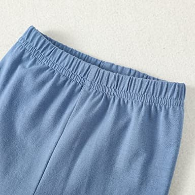 18 Months Girl Clothes Summer Outfit Stripe Short Sleeve Shirt Top Solid Pant Cute Toddler Stuff Little Toddler Girls Clothes 18-24 Months - Image 7