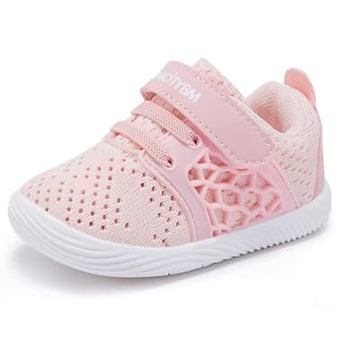 BMCiTYBM Baby Shoes Boys Girls Mesh Sneakers Infant Breathable Walking Shoes Lightweight Non-Slip First Walkers 6 9 12 18 24 Months Pink Size 12-18 Months Infant - Image 8