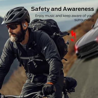 Monster Open Free AC100 Open Ear Headphones, Bluetooth 5.3 Wireless Earbuds with Earhooks, Immersive Stereo Sound by Dual Large Driver, Clear Talk, 30H Playtime,Waterproof Sport Earbuds for Running - Image 8