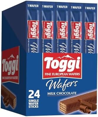 TOGGI Fine European Chocolate Wafers, Milk Chocolate (0.88 oz 24 Count - Image 3