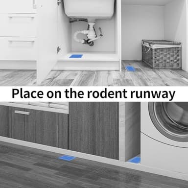 LULUCATCH Mouse & Insect Traps 12 Pack, Heavier Sticky Traps with Non-Toxic Glue for Small Mice & Insects. Sticky Mouse Traps Indoor, Easy to Set, Safe to Children & Pets - Image 5