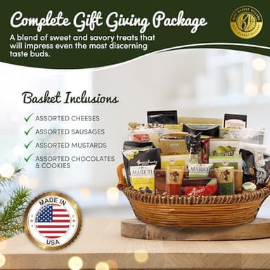 Gift Basket Village - The Best of the Best Gourmet Gift Baskets - Food Gift Basket Loaded with Crackers, Wafers & Spreads - Food Gift Baskets for Any Occasion - Made in USA - Ideal Gourmet Gift Basket - Image 5