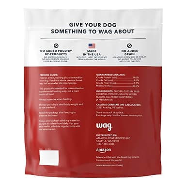 Amazon Brand - Wag Soft & Tender American Jerky Dog Treats -Chicken Recipe (24 oz) - Image 3