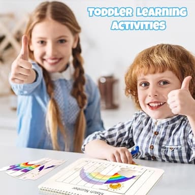 iHarPro Busy Book for Kids, Montessori Toys for Toddlers, Autism Sensory Educational Toys, Toddler Preschool Learning Activity Binder and Early Books - for Boys & Girls Develops Fine Motor Skills - Image 4