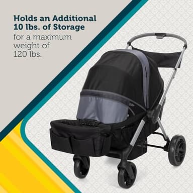 Safety 1st Summit Wagon Stroller for 2 Kids with Removable Tray in High Street - Image 6