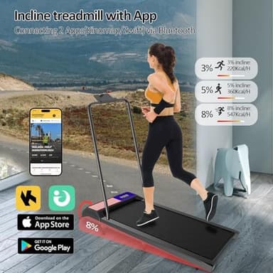 Walking with Incline Pad and Handle Bar, 3 in 1 Mini Walking Machine, 2.5HP Low Noise Treadmill for Home with Remote Control, Treadmill with Handle Bar, Running Pad with Remote Control - Image 7