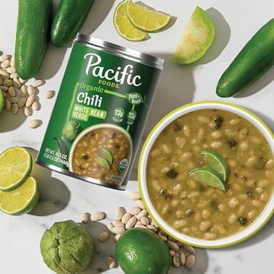 Pacific Foods Organic White Bean Verde Chili, Plant Based, 16.5 oz Can (Pack of 12) - Image 7