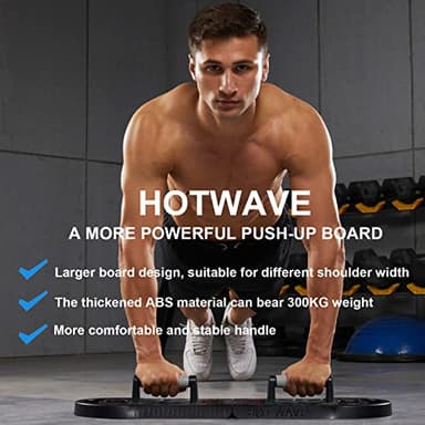 HOTWAVE Push Up Board Fitness,Foldable 20 in 1 Push Up Bar at Home Gym,Pushups Handles for Floor,Portable Workout Equipment - Image 4