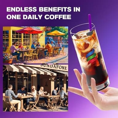 SUNDAFONE Mushroom Coffee 12 Adaptogenic Instant Coffee - Image 6