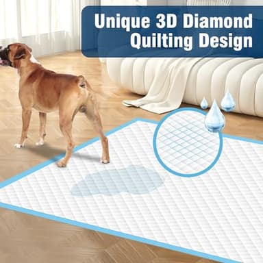 VJJ Dog Pads 100 Pack 30"x36", Dog Pads Extra Large for Pets, Disposable Large Pee Pads for Doggy & Puppy Training Pads, Piddle Pads for Indoor, Outdoor Use - Image 6