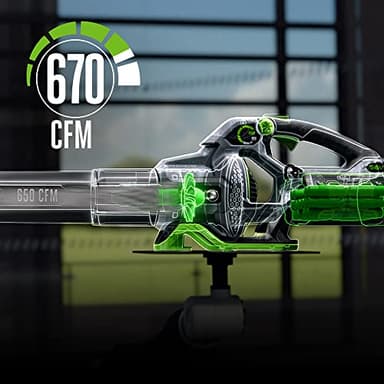 EGO POWER+ Leaf Blower, Cordless Electric 670 CFM, Includes 56V 4.0Ah Battery and Charger - LB6703 - Image 2