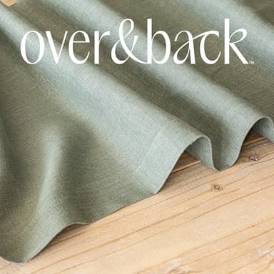 over&back 18x108 Washed 100% Linen Table Runner - Washable Table Runners for a Custom Home Decor Tablescape - Perfect for Coffee Table, Dinner Table, Living Room, and More - Green - Image 6