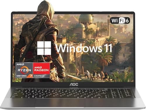 2025 16.1 Laptop Computer AMD Ryzen 7 5700U (8C/16T, Up to 4.3GHz) Radeon RX Vega 8 Graphics Laptop 16GB RAM 512GB NVMe SSD, Windows 11, FHD Display, WiFi 6, 53Wh Battery, HDMI, Webcam, Backlit KB - Image 1